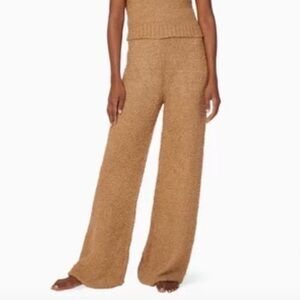SKIMS Cozy Knit Wide Leg Pant – Tan (S/M)